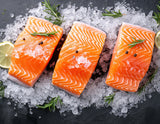 Frozen Atlantic Salmon Fillet - 4 ~ 4.5 lb  (skin on)