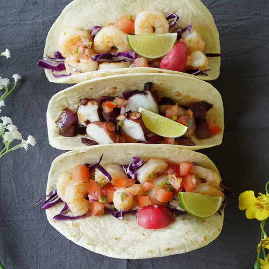 Octopus & Shrimp Tacos