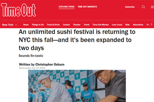 [TimeOut] An unlimited sushi festival is returning to NYC this fall—and it's been expanded to two days
