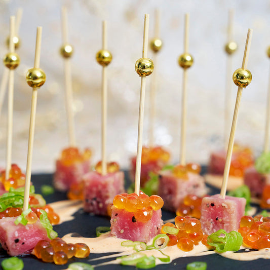 Tuna Cube Tataki with Ikura