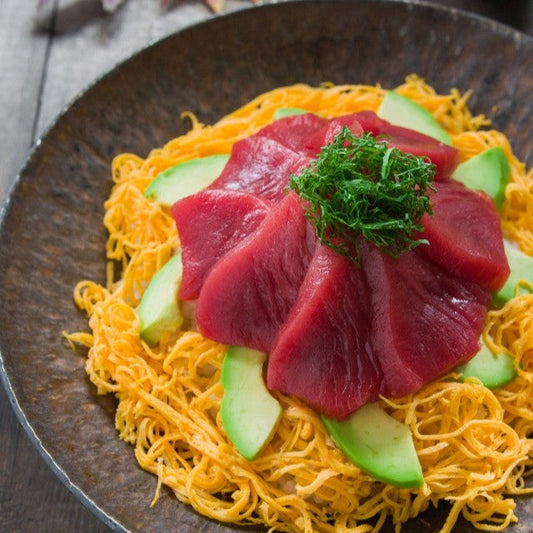 Bluefin Tuna and Avocado Chirashi Sushi