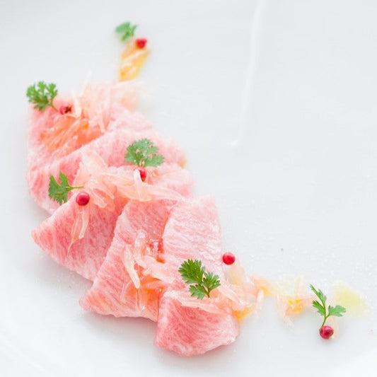 Otoro Crudo with Grapefruit Caviar