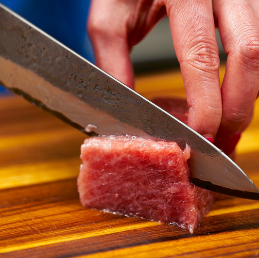 Fresh Bluefin Tuna and King Salmon Sashimi