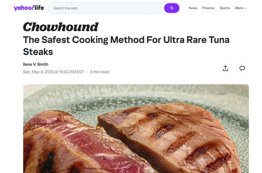 [yahoo! life] Chowhound- The Safest Cooking Method For Ultra Rare Tuna Steaks