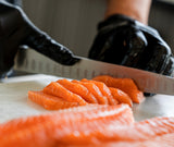 Super Frozen King Salmon Saku - 0.4 ~ 0.6 lb (Sashimi Qaulity)