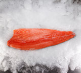 Fresh King Salmon Fillet (Sashimi Quality, Skin on) 4 lb ~4.5lb