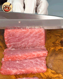 슈퍼 냉동 블루핀 참치 사쿠(사시미 품질 - 주토로) - 0.4 lb ~ 0.6 lb