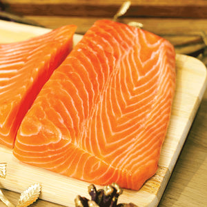 Fresh Bakkafrost Salmon Saku (Sashimi‑Quality, Portion‑Cut)