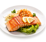 Fresh King Salmon Fillet (Sashimi Quality, Skin on) 4 lb ~4.5lb