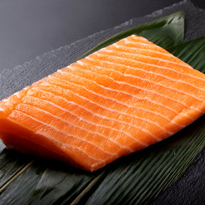 Super Frozen King Salmon Saku - 0.4 ~ 0.6 lb (Sashimi Quality)